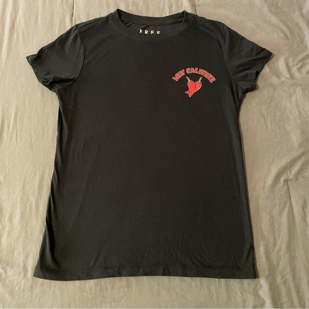 💖4 for $24💖Free state t-shirt “muy caliente” sz Large